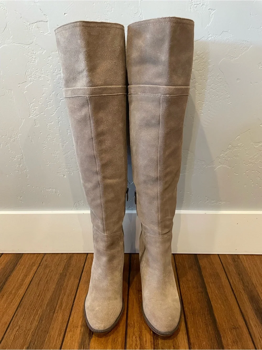 New Franco Sarto genuine suede Over-the-Knee Block Heel Boots 8.5 ret.$185